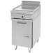 A large stainless steel Garland electric range with a storage drawer.