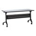 Mayline 1860TFLK4 Flip-N-Go 18 inch x 60 inch Laminated Rectangular Folkstone Seminar Table Top