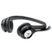 A close-up of a Logitech H390 headset.