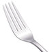 A close-up of a Walco European table fork with a silver handle.