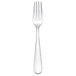 A close-up of a Walco stainless steel table fork with a silver handle.