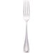 A close-up of a Walco Pacific Rim stainless steel dinner fork with a silver handle.