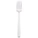 A close-up of a Walco stainless steel dinner fork with a white handle.