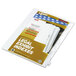 Kleer-Fax 82225 80000 Series Legal Exhibit Pre-Printed 25 inch Side Tab Divider - 25/Pack