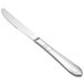 A close-up of a Walco stainless steel dinner knife with a handle.