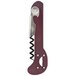 A Franmara Boomerang waiter's corkscrew with a burgundy metal handle and a non-stick spiral.