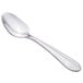 A Walco stainless steel demitasse spoon with an Art Deco handle.