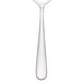 A close-up of a Walco stainless steel bouillon spoon.