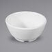 A Diamond White GET Melamine Bouillon Bowl.