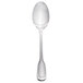 A silver Walco Luxor dessert spoon with a handle.