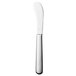 A Walco stainless steel butter spreader with a white handle and silver blade.