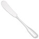 A silver Walco Saville butter spreader with a flat handle.