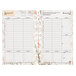 Franklin Covey 35448 Blooms 5 1/2 inch x 8 1/2 inch Weekly / Monthly 2018 Planner Refill