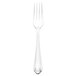 A silver Walco Danish Pride dinner fork with a design on the handle.