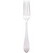 A close-up of a Walco Meteor stainless steel dinner fork with a silver handle.