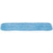 A blue Carlisle microfiber wet mop pad.