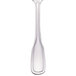 A Walco Saville stainless steel bouillon spoon with a long handle.