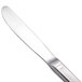 A close-up of a Walco Bosa Nova stainless steel butter knife with a silver handle.