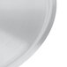 A close up of a silver Vollrath Arkadia pot cover.