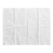 A white, rectangular 2-ply baby changing table liner with a subtle textured pattern.