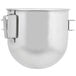 A Globe stainless steel mixing bowl with a handle and a lid.