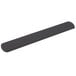 An Innovera gray gel rectangular wrist rest.