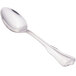 A close-up of a Walco Barony stainless steel teaspoon with a handle.