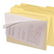 find It FT07186 Letter Size File Folder - Interior Height with 1/3 Cut Assorted Tab and Clear Cover, Manilla - 8/Pack