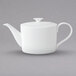 Villeroy & Boch 10-4510-0460 Modern Grace 40.5 oz. White Bone Porcelain Teapot with Cover - 6/Pack