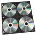 A Vaultz CD refill page with 4 discs in it.