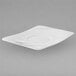 A white square Villeroy & Boch Modern Grace saucer with a circular edge.
