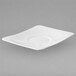 A white square Villeroy & Boch Modern Grace saucer.