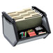 find It FT07026 15 3/4 inch x 15 inch x 14 inch Gray Plastic Letter Size Stackable Bin Storage Box