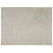 A metallic taupe and silver woven vinyl rectangle placemat with a grid pattern.