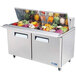 Turbo Air MST-60-24 60 inch 2 Door Mega Top Refrigerated Sandwich Prep Table