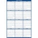 A white House of Doolittle wall calendar with blue and gray numbers and border.