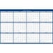 A white House of Doolittle wall calendar with blue numbers and a blue background.