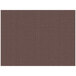 H. Risch, Inc. 12 inch x 16 inch Light Brown Vinyl Rectangle Placemat - 12/Pack