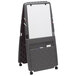 Iceberg 30237 33 inch x 28 inch Charcoal Presentation Flipchart Easel with Dry Erase Surface