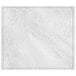 A white rectangular hardboard placemat with a white faux leather surface and stitching.