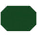 A green octagon shaped H. Risch, Inc. vinyl placemat.