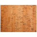 A close up of a Vino natural faux cork placemat.