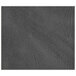 A charcoal rectangular hardboard placemat with a black faux leather border.