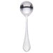 A silver Walco 18/10 stainless steel bouillon spoon with a textured handle.