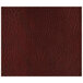 A white rectangular placemat with a brown leather texture.