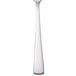 A Walco Freya demitasse spoon with a silver bowl and white handle.