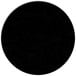 A black circle on a white background.