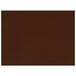 A dark brown rectangular placemat with a white border.