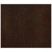 A brown hardboard and faux leather rectangle placemat with a leather texture.