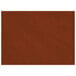 A customizable brown faux leather rectangular placemat with stitching.